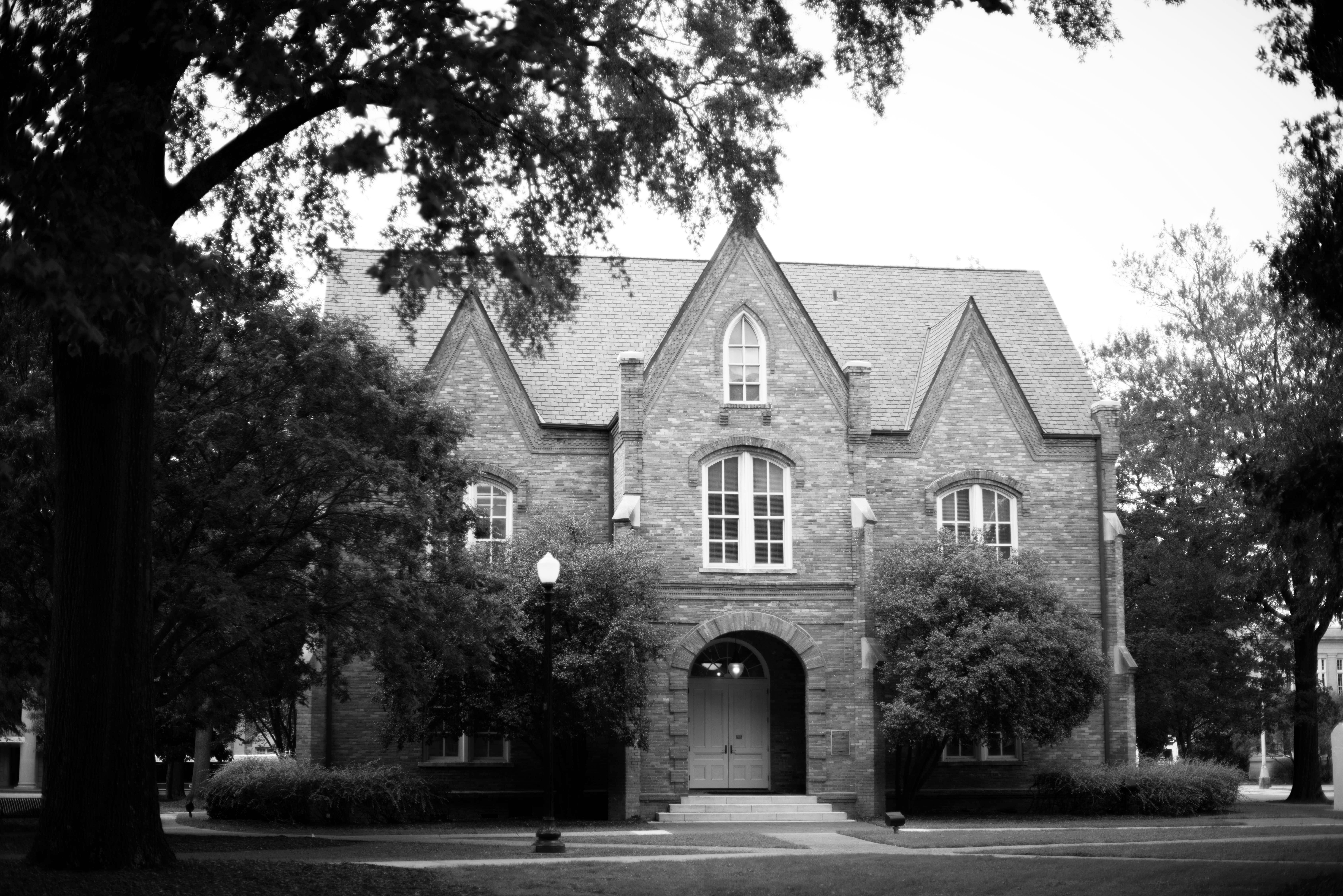 front side of Oliver-Barnard Hall, one of the Blount program's academic houses